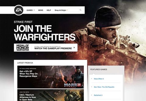 Electronic Arts — Electronic Arts — ea.com, Exodus Engine, and Origin case-study screenshot