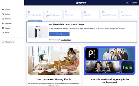 Charter Communications — Charter Communications — My Spectrum App case-study screenshot