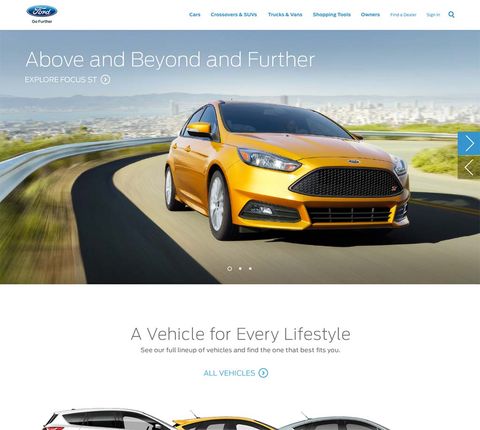 MXM — Ford Website Redesign case-study screenshot